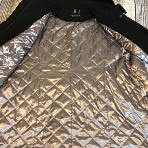 Calvin Klein Men’s Black Wool Blend Jacket SZ XL - Picture 9 of 16